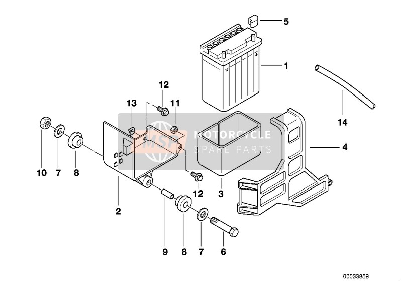 BMW F 650 97 (0162) 1999 Batteria per un 1999 BMW F 650 97 (0162)