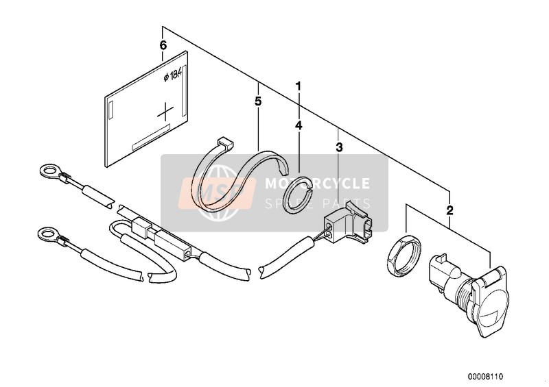 BMW F 650 97 (0162) 1997 PLUG-IN SOCKET for a 1997 BMW F 650 97 (0162)