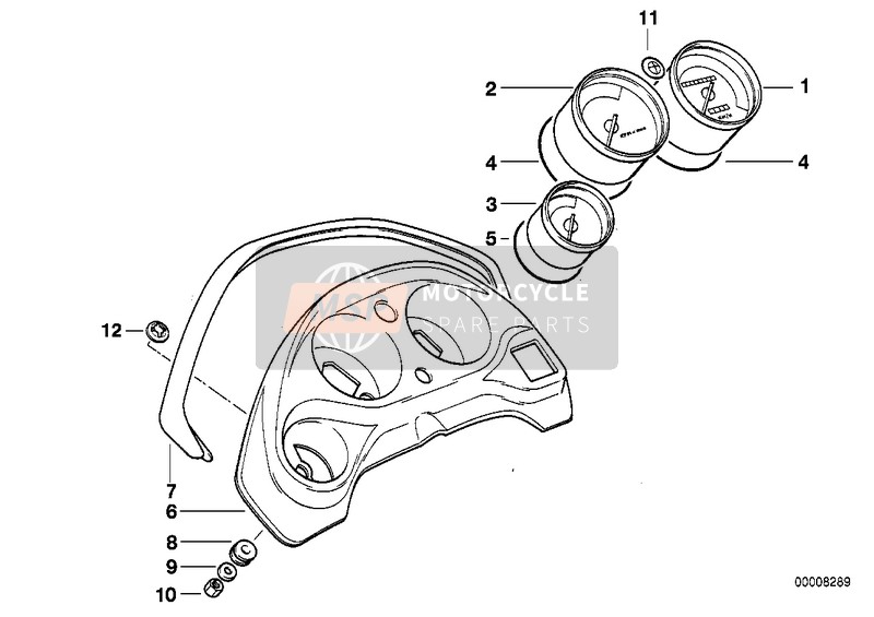 BMW F 650 97 (0162) 1999 INSTRUMENTS for a 1999 BMW F 650 97 (0162)