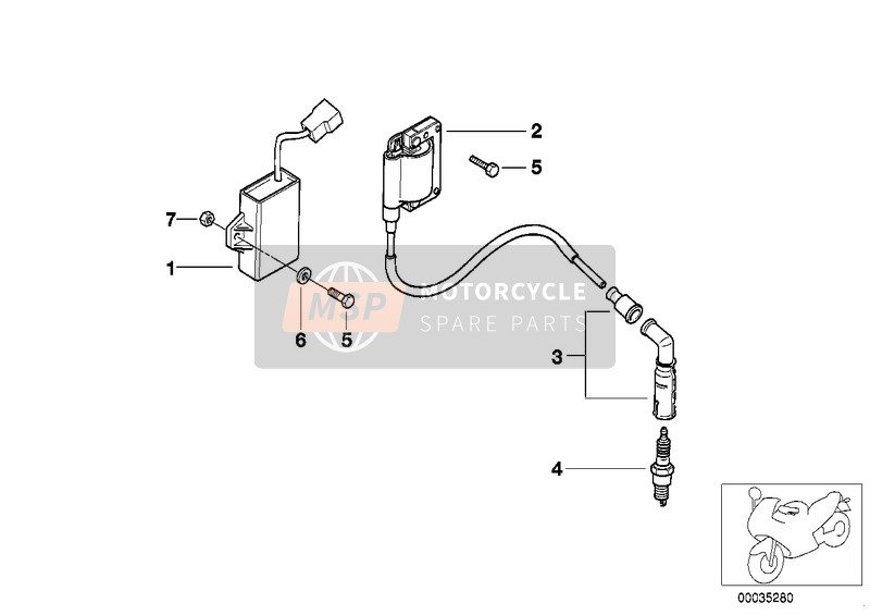 BMW F 650 97 (0162) 1999 Sistema de encendido para un 1999 BMW F 650 97 (0162)