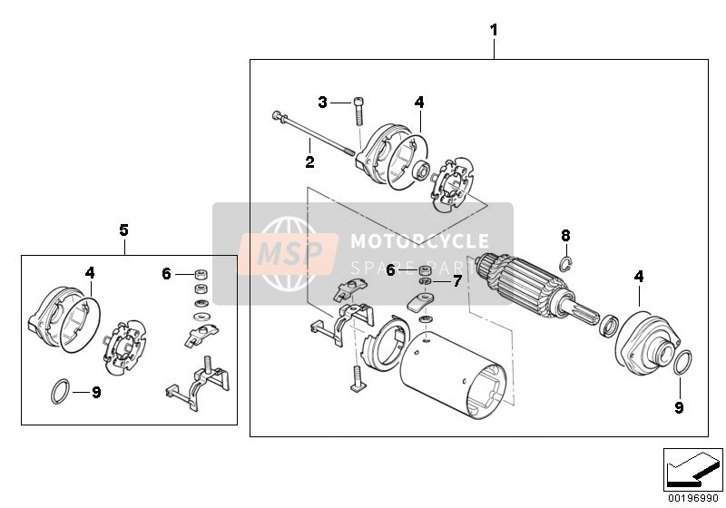 BMW F 650 97 (0162) 1999 Starter voor een 1999 BMW F 650 97 (0162)