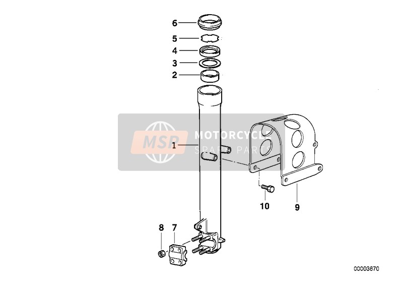 BMW F 650 97 (0162) 1999 Teleskoopvork-schuifbuis voor een 1999 BMW F 650 97 (0162)