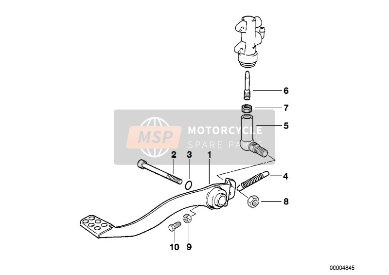 BMW F 650 97 (0162) 1999 BREMSPEDAL für ein 1999 BMW F 650 97 (0162)