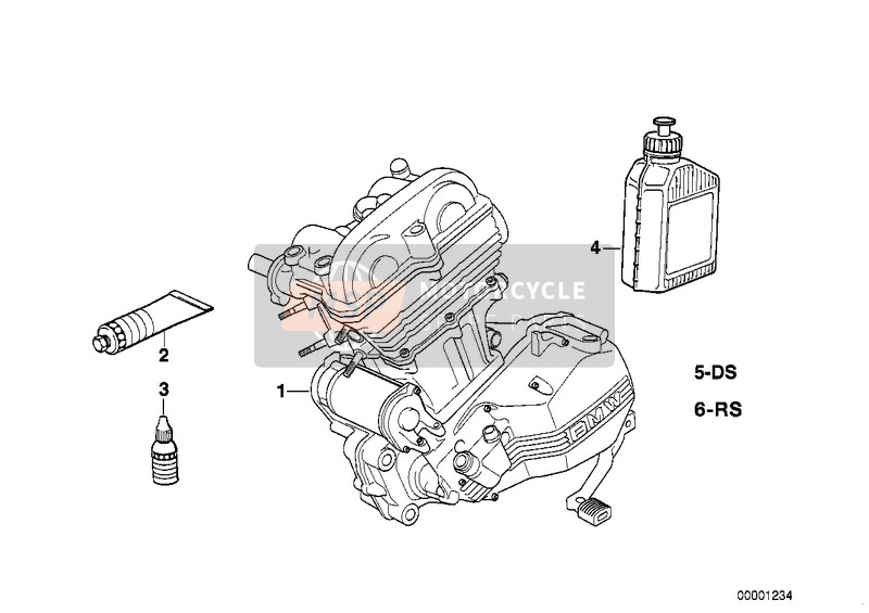 BMW F 650 97 (0162) 2003 ENGINE for a 2003 BMW F 650 97 (0162)