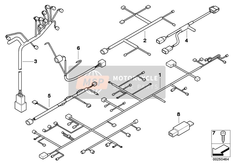 61127712259, Kabelboom Instrumentenpaneel, BMW, 1