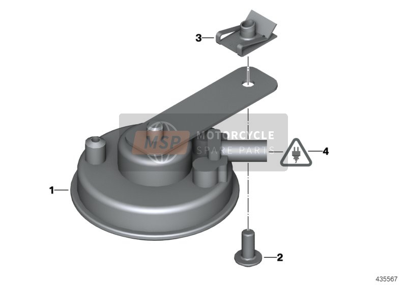 BMW F 650 CS 02 (0174,0184) 2002 HORN for a 2002 BMW F 650 CS 02 (0174,0184)