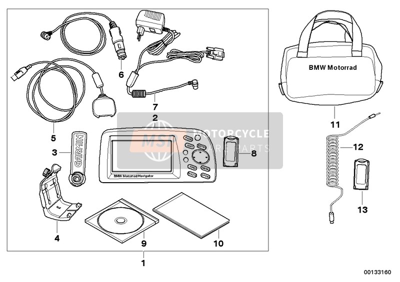 72607664223, Juego Montaje Casco Iv, Sist.Audio, BMW, 0