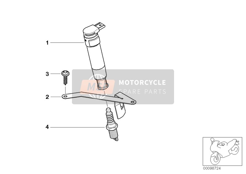 BMW F 650 CS 02 (0174,0184) 2001 Système de mise à feu pour un 2001 BMW F 650 CS 02 (0174,0184)