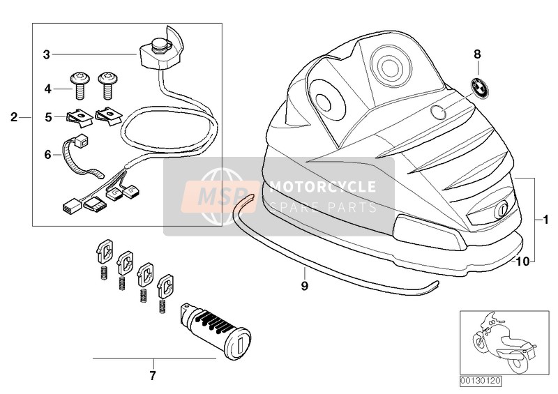 BMW F 650 CS 04 (0177,0187) 2004 Sistema audio per lettore CD per un 2004 BMW F 650 CS 04 (0177,0187)