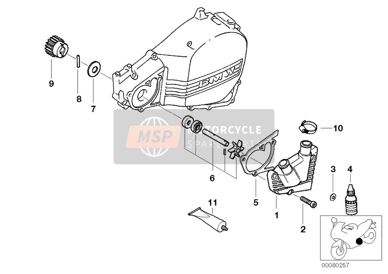 BMW F 650 CS 04 (0177,0187) 2004 WATER PUMP for a 2004 BMW F 650 CS 04 (0177,0187)