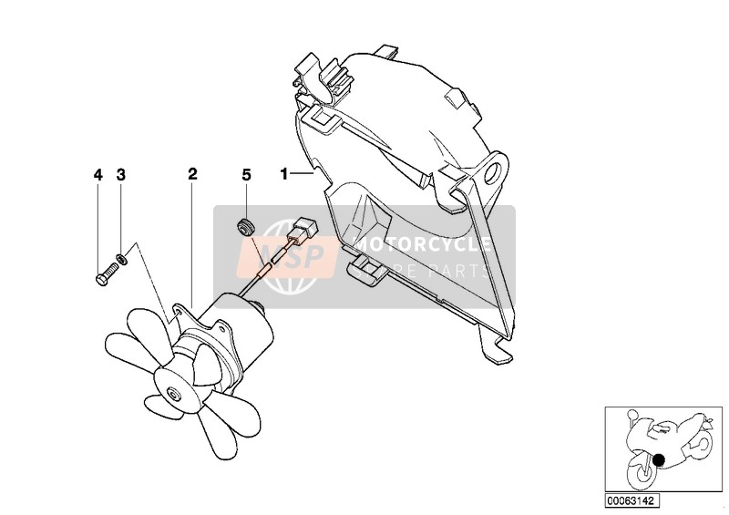 BMW F 650 CS 04 (0177,0187) 2005 FAN for a 2005 BMW F 650 CS 04 (0177,0187)