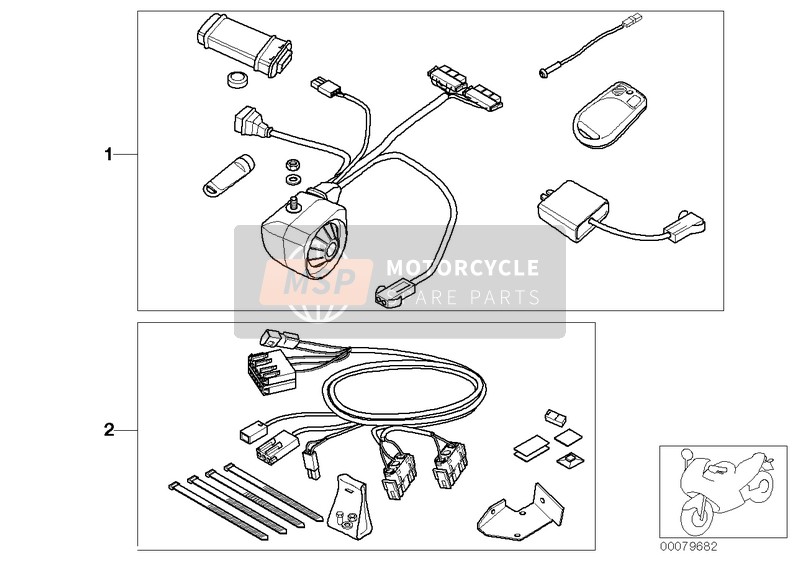 BMW F 650 GS 00 (0172,0182) 2002 Sistemi di allarme per un 2002 BMW F 650 GS 00 (0172,0182)