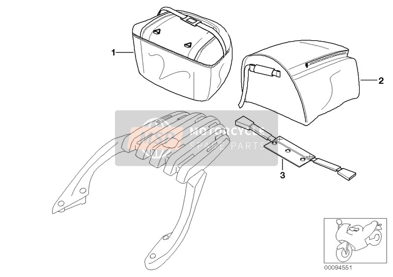 BMW F 650 GS 00 (0172,0182) 2003 Softbag para un 2003 BMW F 650 GS 00 (0172,0182)