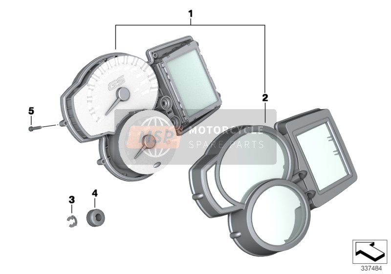 BMW F 650 GS (0218,0228) 2006 Combinazione strumenti per un 2006 BMW F 650 GS (0218,0228)