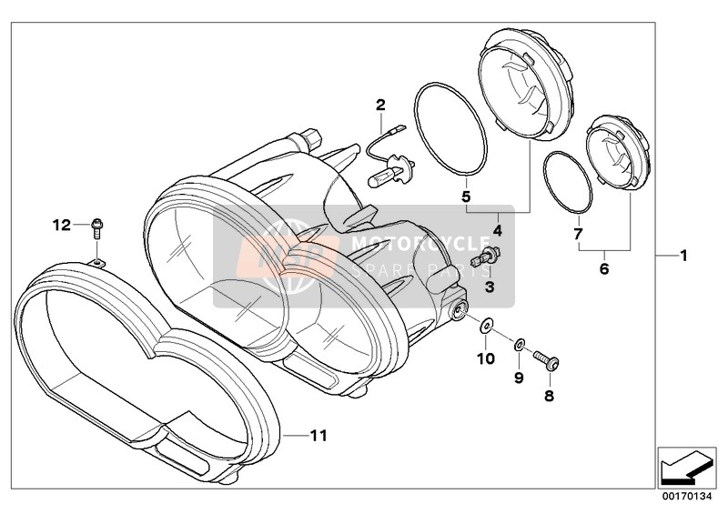 63127698599, Afdekkap Koplamp, BMW, 1