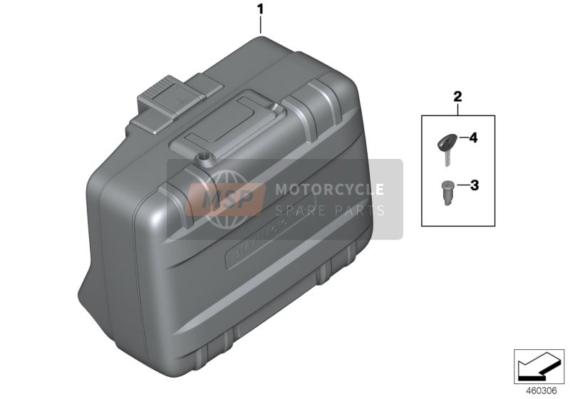 BMW F 650 GS (0218,0228) 2007 variokoffer voor een 2007 BMW F 650 GS (0218,0228)