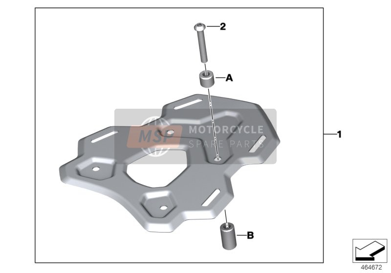 BMW F 650 GS (0218,0228) 2011 Gepäckbrücke 1 für ein 2011 BMW F 650 GS (0218,0228)