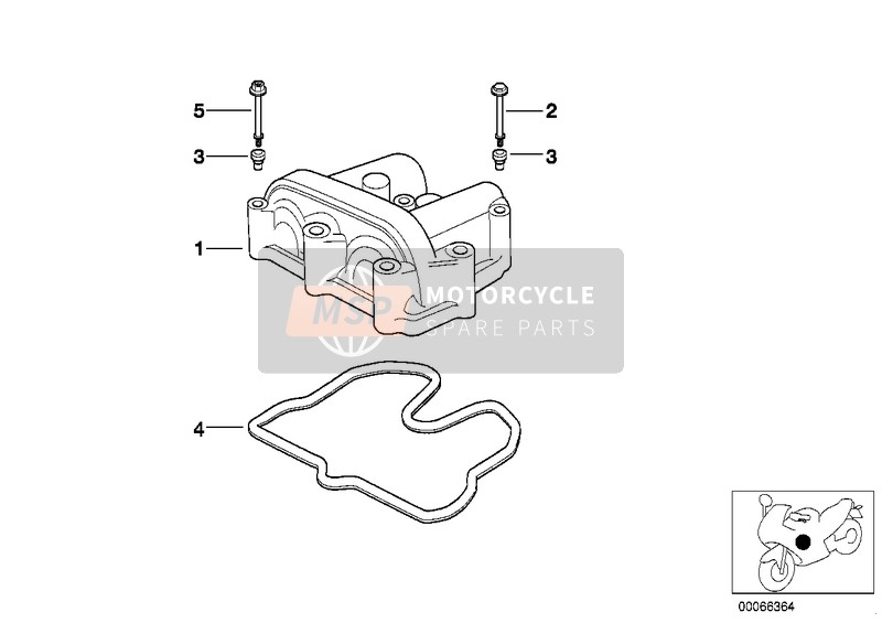 BMW F 650 GS 04 (0175,0185) 2007 Coperchio della testata del cilindro per un 2007 BMW F 650 GS 04 (0175,0185)