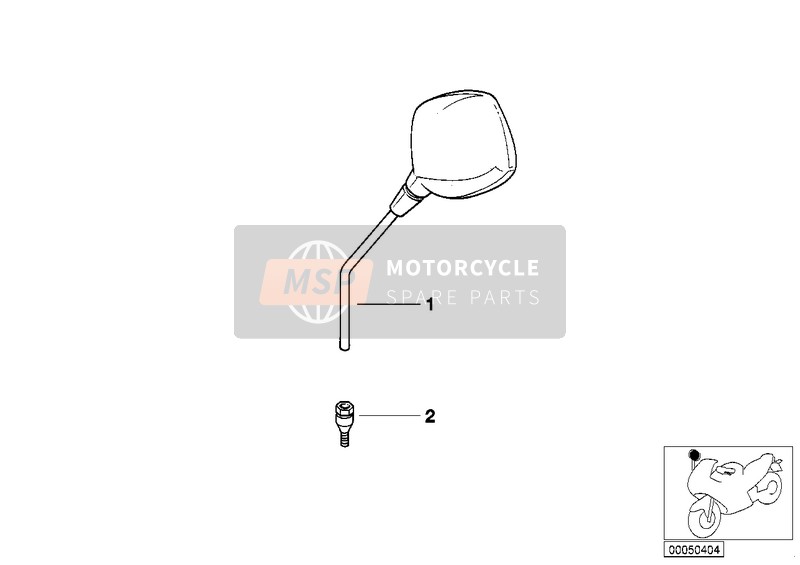 BMW F 650 GS 04 (0175,0185) 2007 SPIEGEL für ein 2007 BMW F 650 GS 04 (0175,0185)