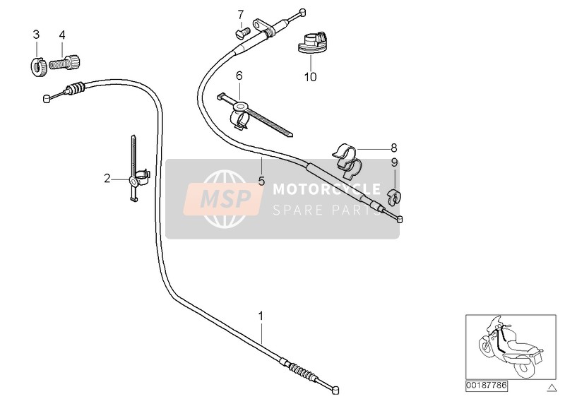 BMW F 650 GS 04 (0175,0185) 2007 Bowdenkabels voor een 2007 BMW F 650 GS 04 (0175,0185)