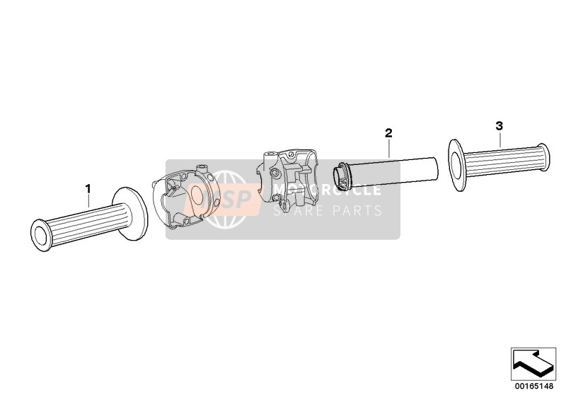 BMW F 650 GS Dakar 00 (0173,0183) 2003 Lenkergriffe für ein 2003 BMW F 650 GS Dakar 00 (0173,0183)