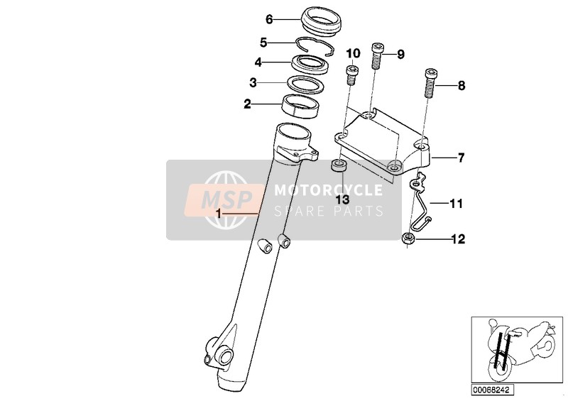 BMW F 650 GS Dakar 04 (0176,0186) 2005 FORK SLIDER for a 2005 BMW F 650 GS Dakar 04 (0176,0186)