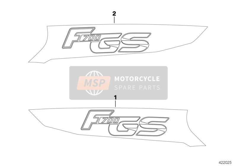 BMW F 700 GS (0B01, 0B11) 2011 Etiqueta para un 2011 BMW F 700 GS (0B01, 0B11)