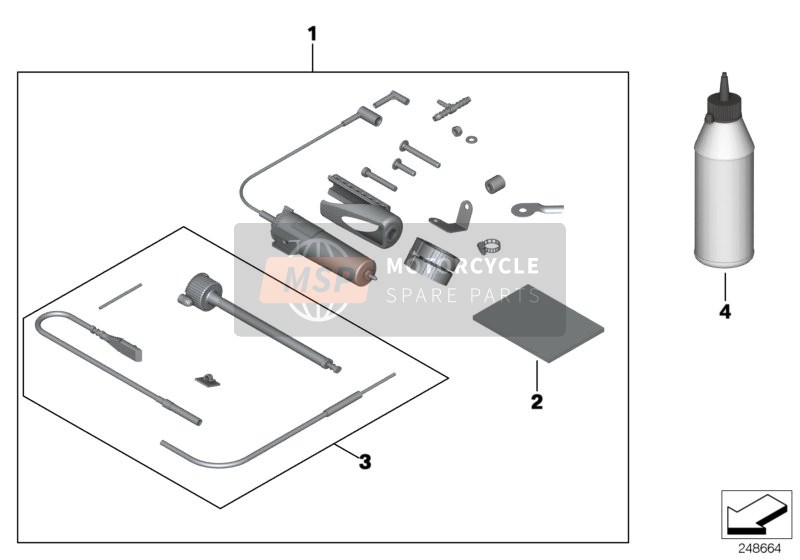 BMW F 700 GS (0B01, 0B11) 2011 Chain oiler system for a 2011 BMW F 700 GS (0B01, 0B11)