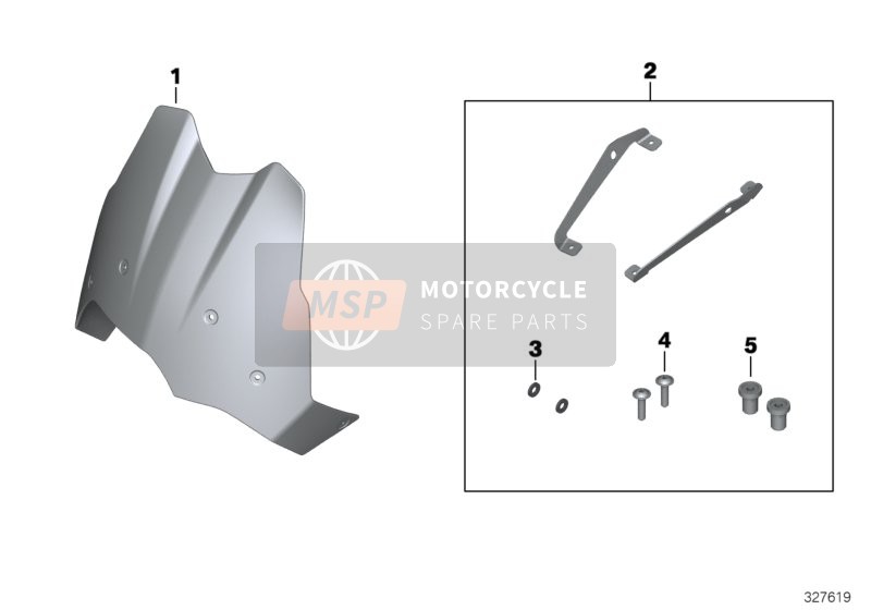 BMW F 700 GS (0B01, 0B11) 2011 WINDSHIELD, HIGH, TINTED for a 2011 BMW F 700 GS (0B01, 0B11)