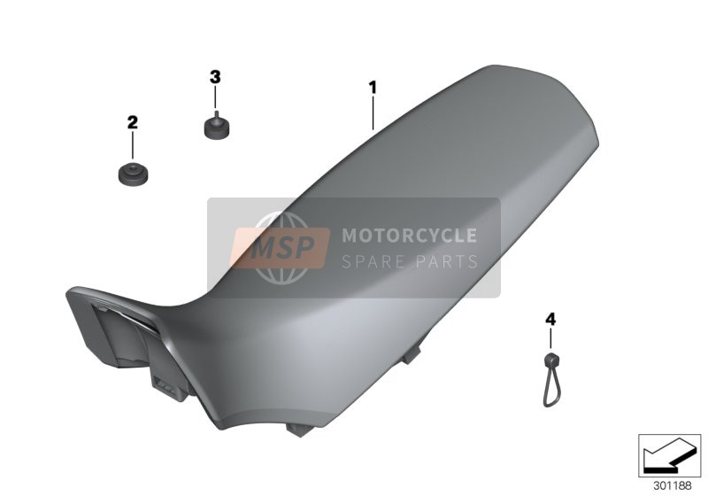 BMW F 700 GS (0B01, 0B11) 2014 Banquette de siège, Rallye pour un 2014 BMW F 700 GS (0B01, 0B11)