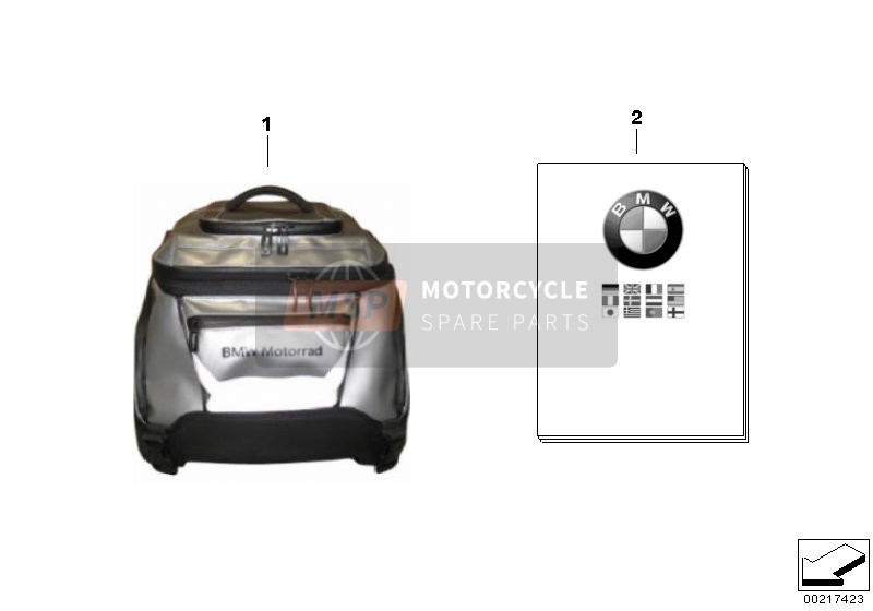 BMW F 700 GS (0B01, 0B11) 2015 Softbag klein voor een 2015 BMW F 700 GS (0B01, 0B11)