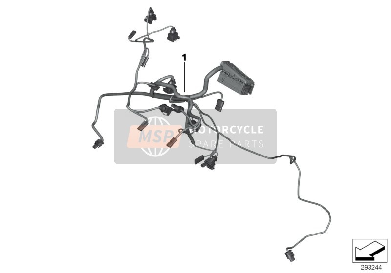 BMW F 700 GS (0B01, 0B11) 2013 Mazo de cables del motor para un 2013 BMW F 700 GS (0B01, 0B11)