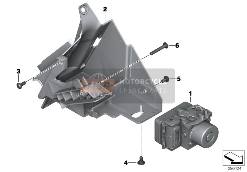 BMW F 700 GS (0B01, 0B11) 2016 PRESSURE MODULATOR ABS for a 2016 BMW F 700 GS (0B01, 0B11)