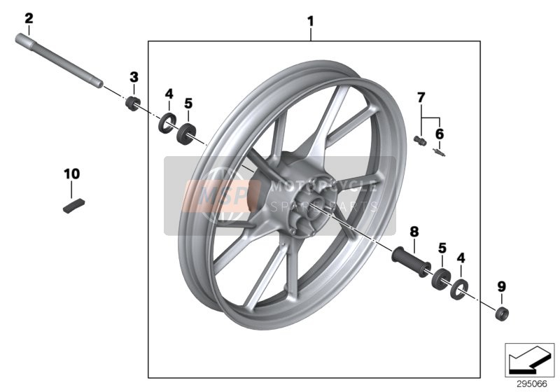 36318534807, Front Wheel, Magnesium, BMW, 0