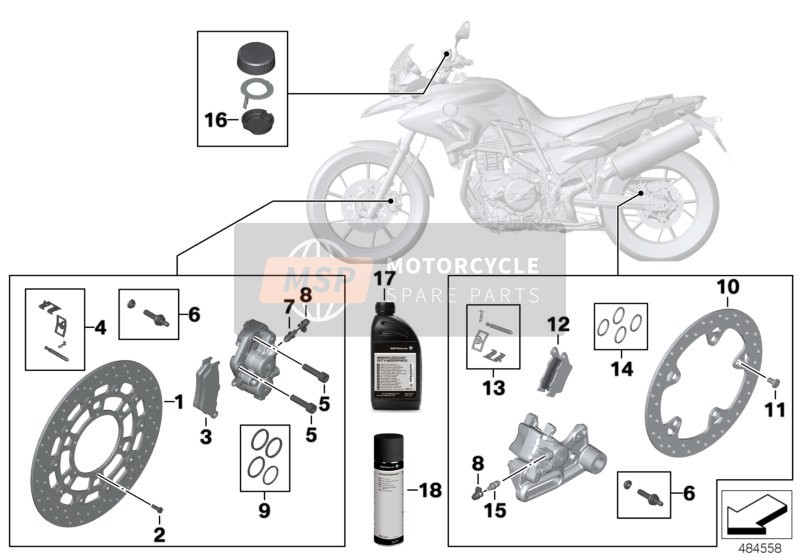 BMW F 700 GS (0B01, 0B11) 2013 Remservice voor een 2013 BMW F 700 GS (0B01, 0B11)