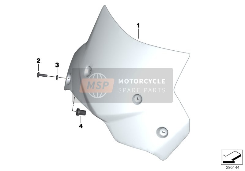 BMW F 700 GS (0B01, 0B11) 2016 WINDSHIELD for a 2016 BMW F 700 GS (0B01, 0B11)