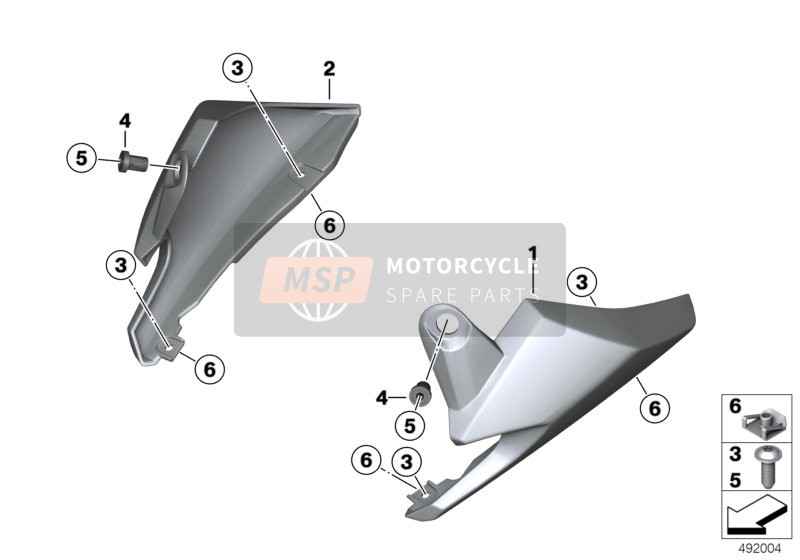 46638526519, Cockpit Fairing, Left, BMW, 0