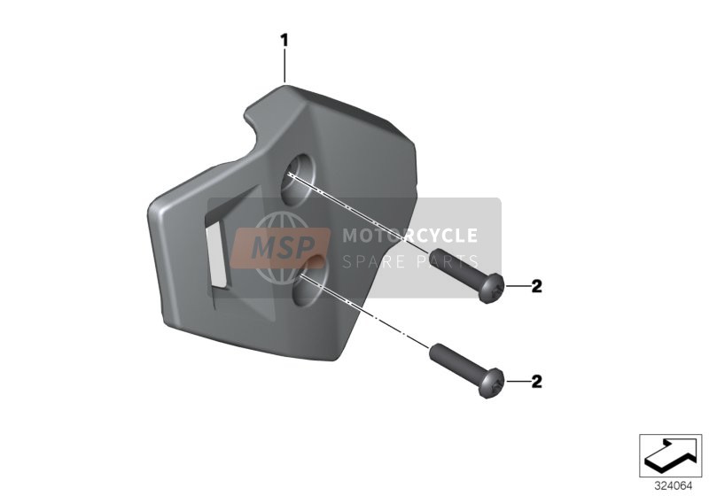 BMW F 700 GS (0B01, 0B11) 2014 COVER FOR BRAKE CYLINDER for a 2014 BMW F 700 GS (0B01, 0B11)