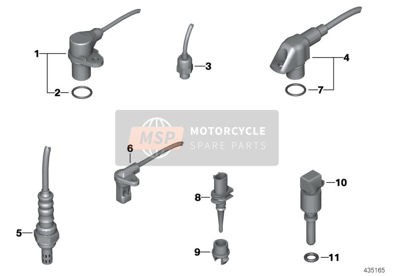 BMW F 700 GS 17 (0B06, 0B16) 2017 Sensoren voor een 2017 BMW F 700 GS 17 (0B06, 0B16)