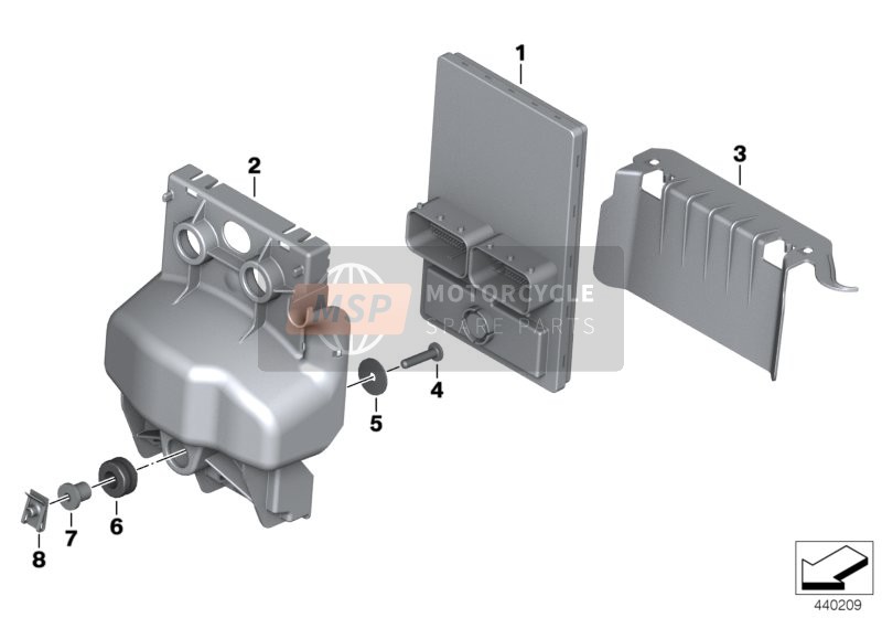 BMW F 700 GS 17 (0B06, 0B16) 2015 CENTRAL CHASSIS ELECTRONICS for a 2015 BMW F 700 GS 17 (0B06, 0B16)