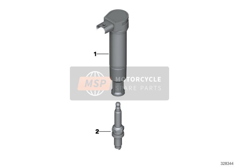 BMW F 700 GS 17 (0B06, 0B16) 2015 Zündspule/Zündkerze für ein 2015 BMW F 700 GS 17 (0B06, 0B16)