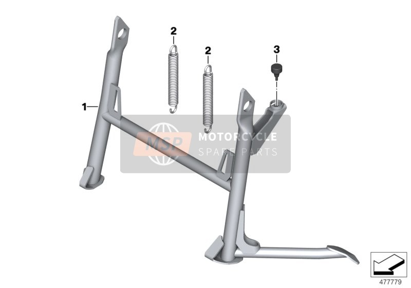 BMW F 700 GS 17 (0B06, 0B16) 2017 Cavalletto Centrale 1 per un 2017 BMW F 700 GS 17 (0B06, 0B16)