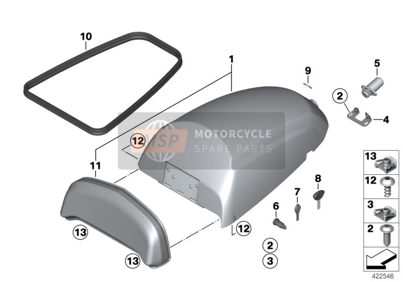 BMW F 800 GS 08 (0219,0229) 2007 Boitier pour radiotelephone pour un 2007 BMW F 800 GS 08 (0219,0229)