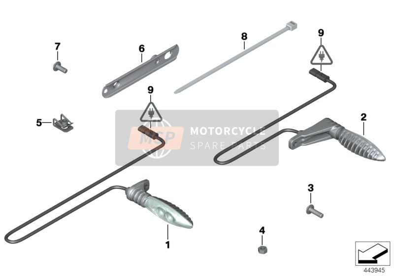 BMW F 800 GS 08 (0219,0229) 2010 LED flasher for a 2010 BMW F 800 GS 08 (0219,0229)