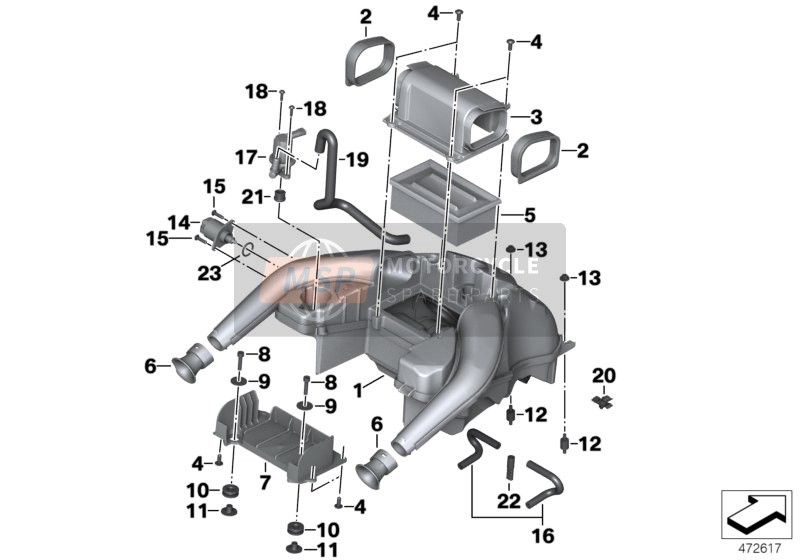 11717679329, Manguera Sistema Aire Secundario, BMW, 1