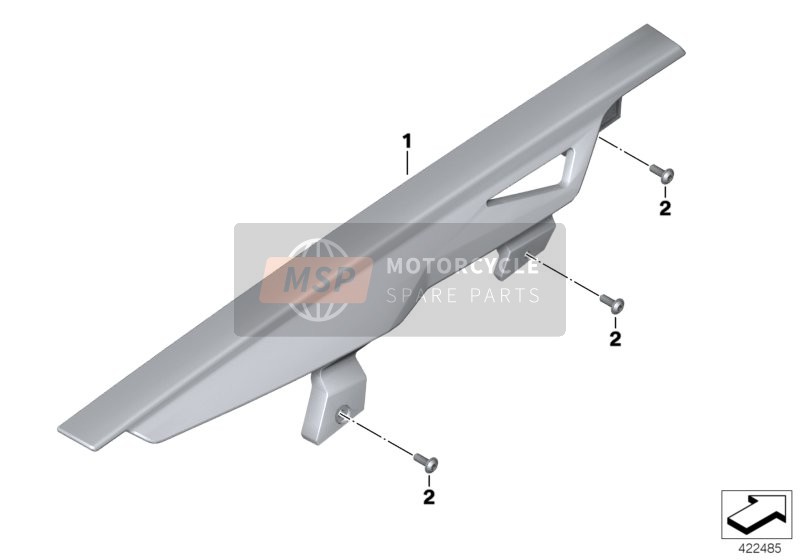 BMW F 800 GS 08 (0219,0229) 2009 Protezione catena per un 2009 BMW F 800 GS 08 (0219,0229)