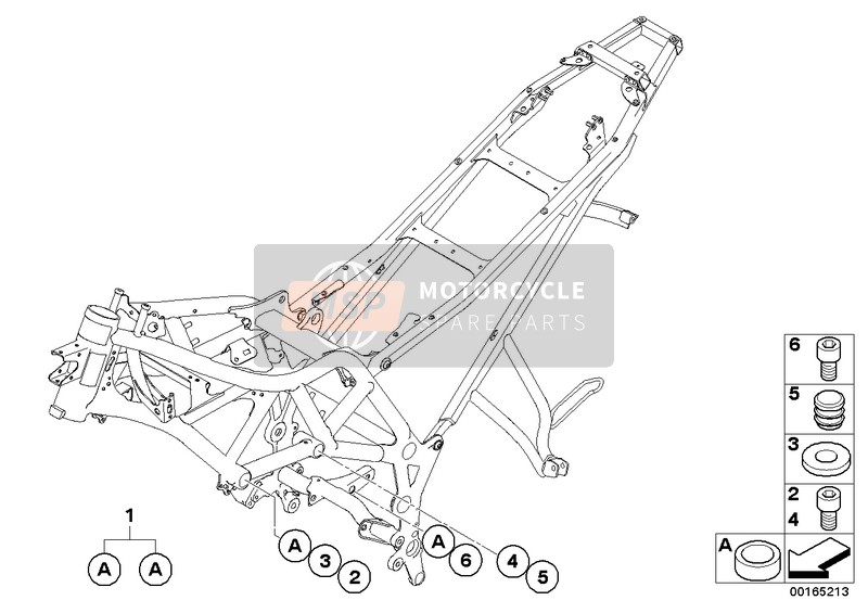 BMW F 800 GS 08 (0219,0229) 2009 Suspension moteur pour un 2009 BMW F 800 GS 08 (0219,0229)