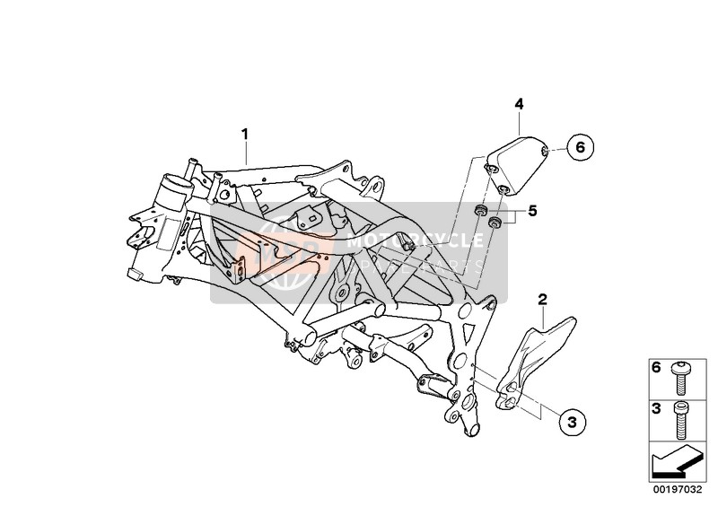 BMW F 800 GS 08 (0219,0229) 2007 FRONT FRAME for a 2007 BMW F 800 GS 08 (0219,0229)