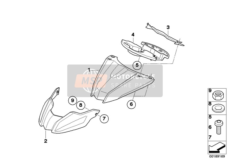 BMW F 800 GS 08 (0219,0229) 2009 Voorspatbord voor een 2009 BMW F 800 GS 08 (0219,0229)