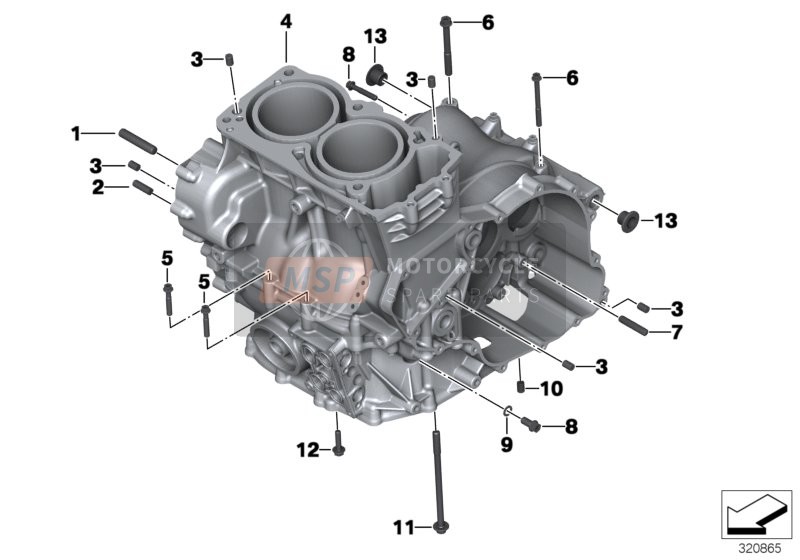 ENGINE HOUSING MOUNTING PARTS